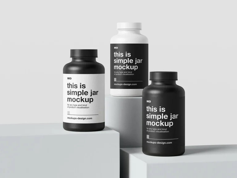 Homepage Plastic container mockup