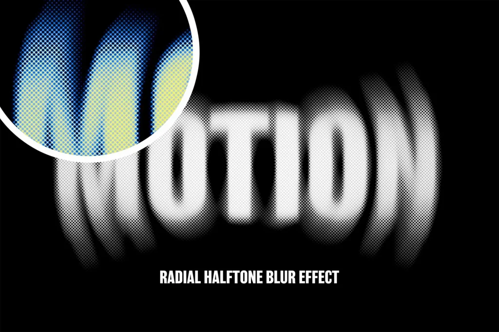 Radial Halftone Blur Effect Radial Halftone Blur Effect