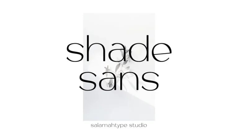 Homepage Shade Sans Font