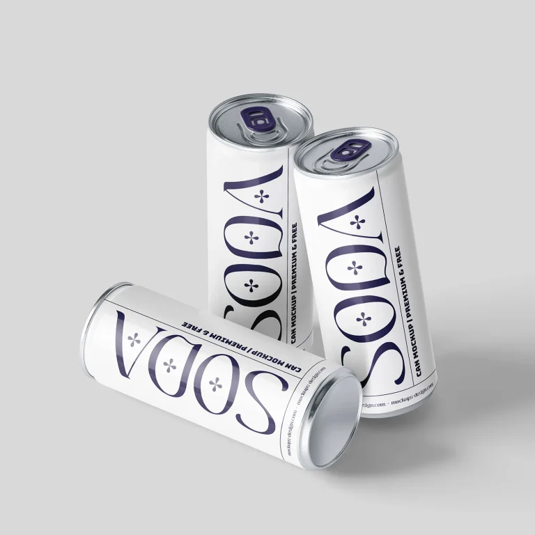 Homepage Soda can mockup
