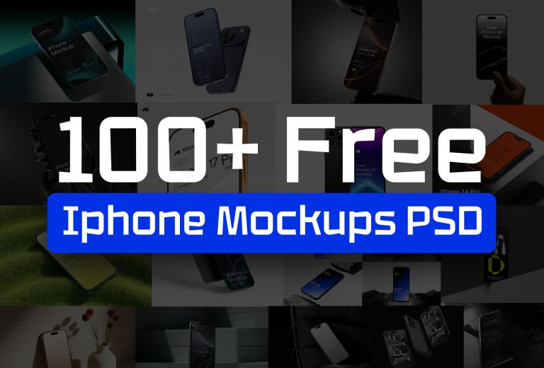 Free Mockups 100+ Free iPhone Mockups 2026 - Download Free PSD Mockups